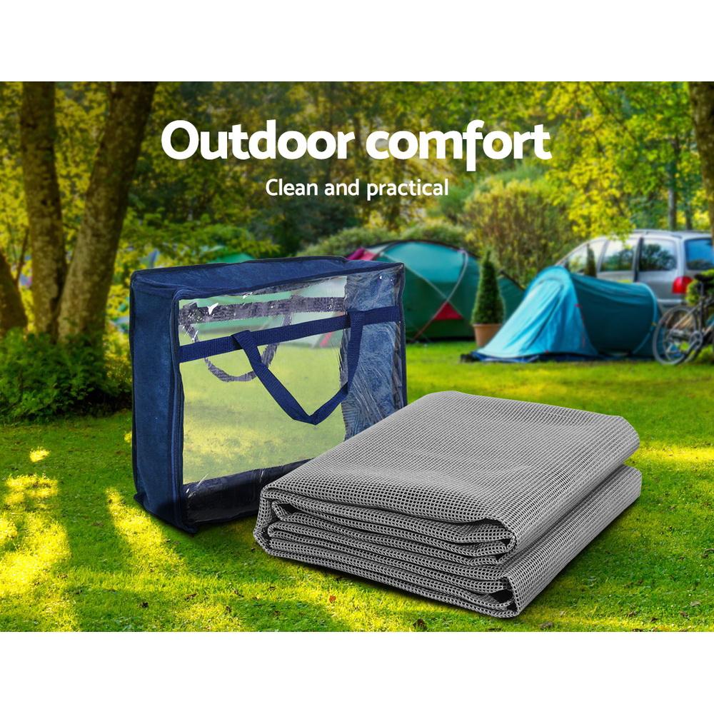 Weisshorn 6M Annex Matting Pack of 2x 3 x2.5m Floor Mats Mesh Camping