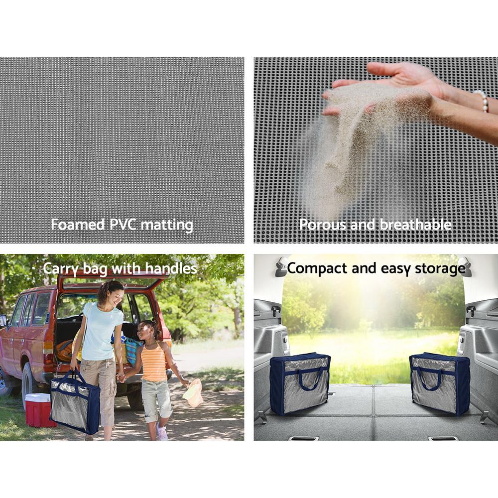 Weisshorn 6M Annex Matting Pack of 2x 3 x2.5m Floor Mats Mesh Camping