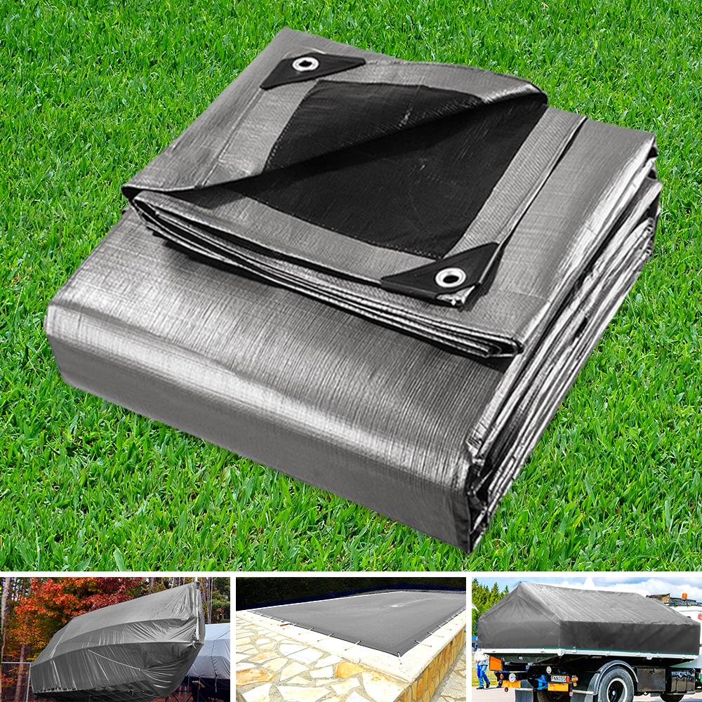 Instahut 9x12m Tarp Camping Tarps Poly Tarpaulin Heavy Duty Cover