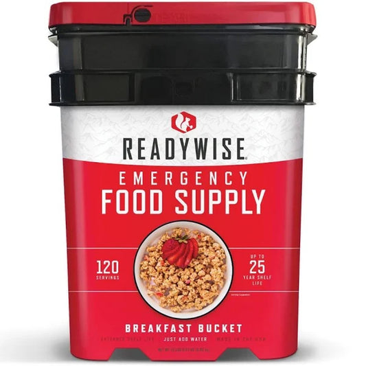 120 Serving Breakfast Only Grab and Go Bucket