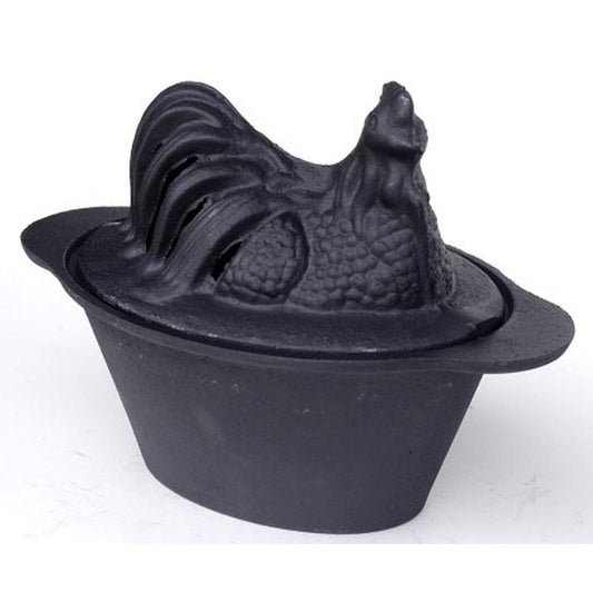 US Stove  Black  Cast Iron  Chicken Steamer